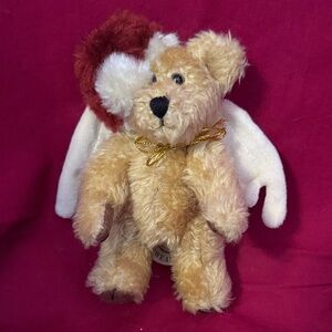 🦄 2 for $10 🦄 Boyds Bears “Comet” Angel OrnamentBear with Wings and Santa Hat